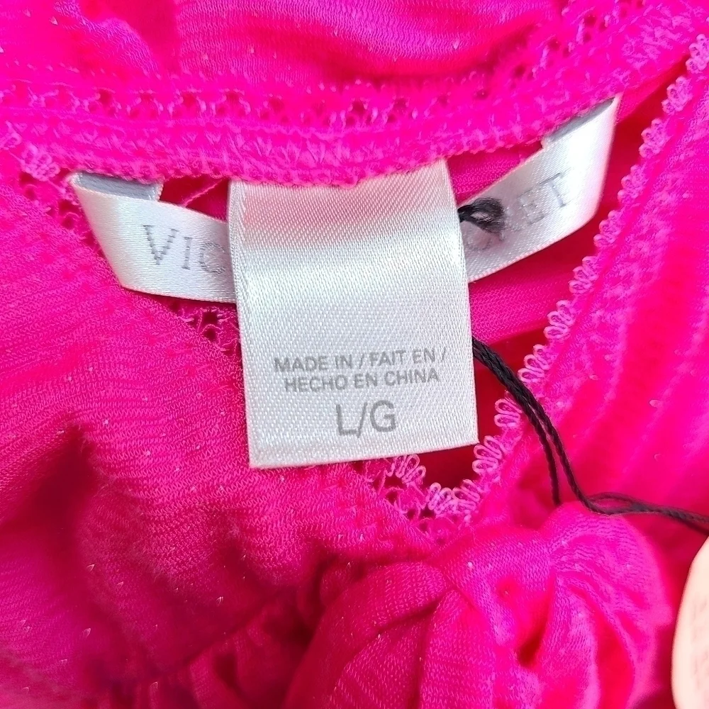Victoria Secret Lingerie Nightie in Pink with Light Sparkle, Size Medium - Picture 9 of 10